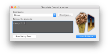 Launcher configured to launch a Doom II game.